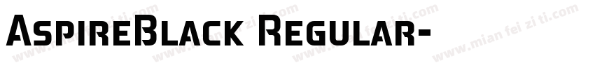 AspireBlack Regular字体转换
